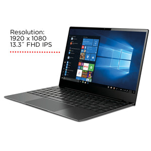 Laptop 13.3 inch 4GB RAM Windows 10 Intel Celeron Dual Core Netbook 64GB eMMC