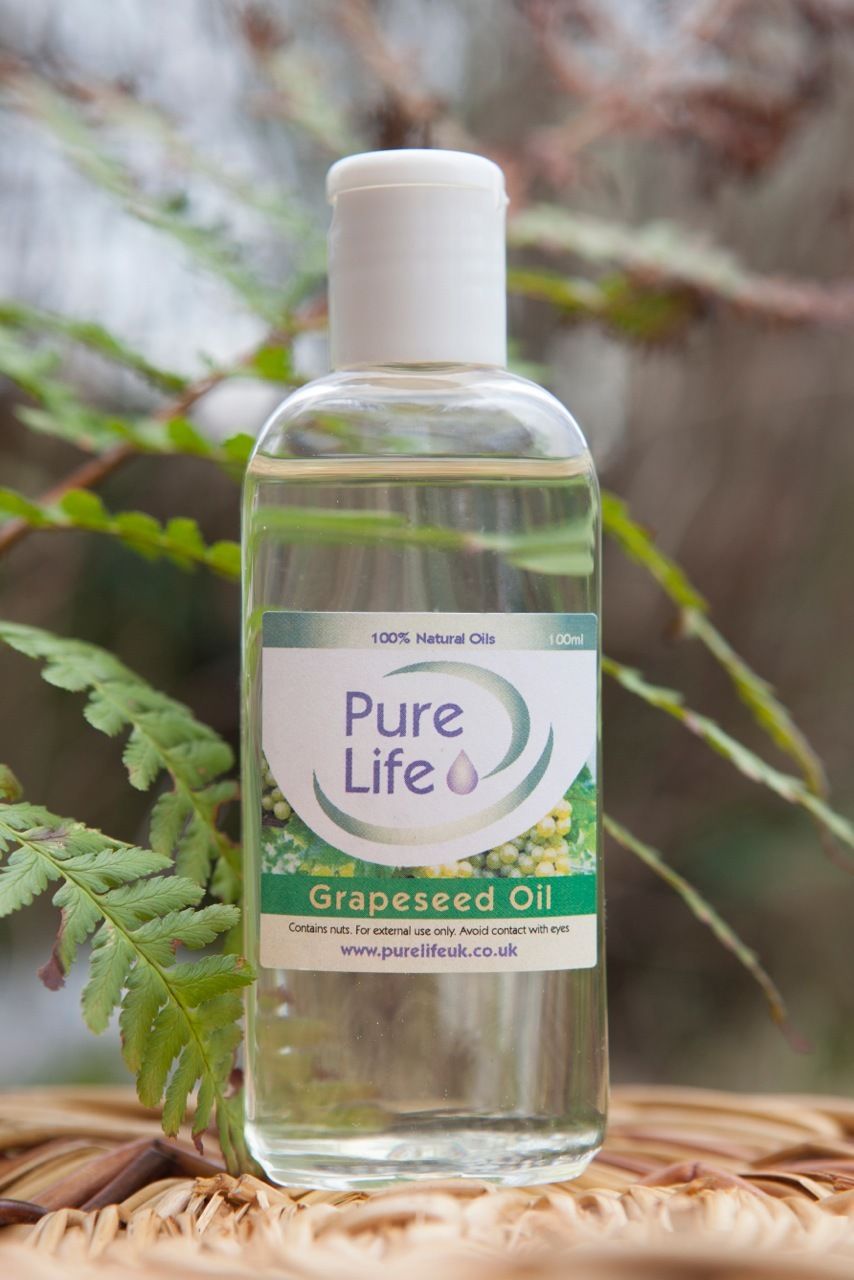 Grapeseed Oil 200 ml , Certified 100% Natural and Pure, Cold Pressed Carrier Oil